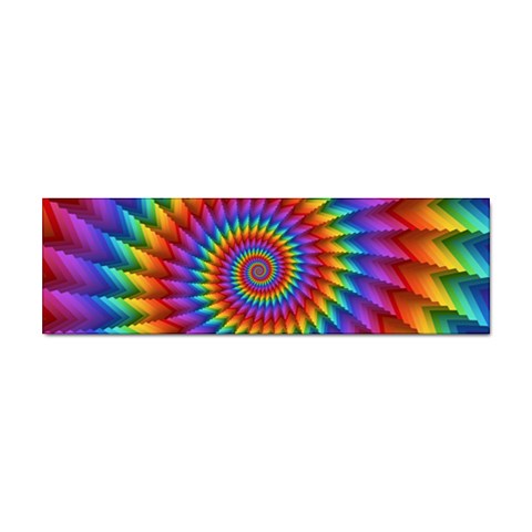 Psychedelic Rainbow Spiral Sticker (Bumper) from ArtsNow.com Front