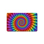 Psychedelic Rainbow Spiral Magnet (Name Card)