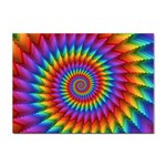 Psychedelic Rainbow Spiral Sticker A4 (10 pack)