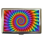 Psychedelic Rainbow Spiral Cigarette Money Case