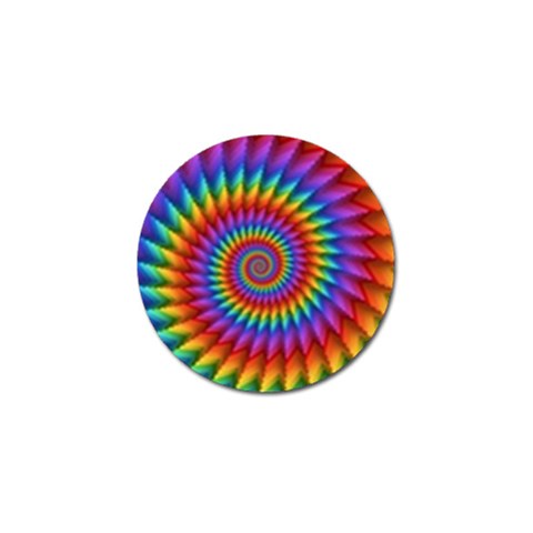 Psychedelic Rainbow Spiral Golf Ball Marker (4 pack) from ArtsNow.com Front