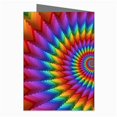 Psychedelic Rainbow Spiral Greeting Cards (Pkg of 8) from ArtsNow.com Right