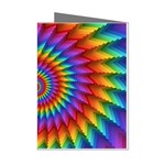 Psychedelic Rainbow Spiral Mini Greeting Cards (Pkg of 8)