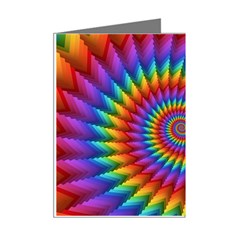 Psychedelic Rainbow Spiral Mini Greeting Cards (Pkg of 8) from ArtsNow.com Right