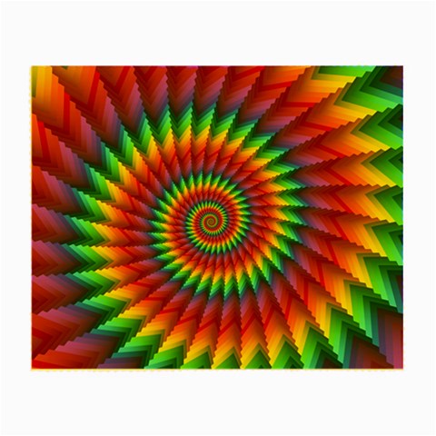 Psychedelic Rainbow Spiral Small Glasses Cloth from ArtsNow.com Front