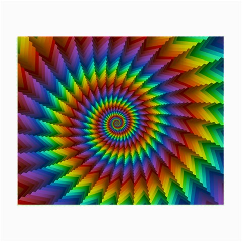 Psychedelic Rainbow Spiral Small Glasses Cloth from ArtsNow.com Front