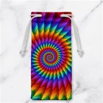 Psychedelic Rainbow Spiral Jewelry Bag