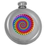 Psychedelic Rainbow Spiral Hip Flask (5 oz)