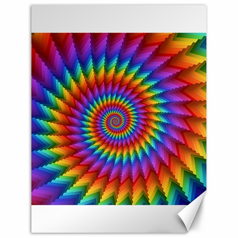 Psychedelic Rainbow Spiral Canvas 18  x 24  from ArtsNow.com 17.8 x23.08  Canvas - 1