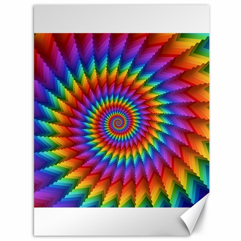 Psychedelic Rainbow Spiral Canvas 36  x 48  from ArtsNow.com 35.26 x46.15  Canvas - 1