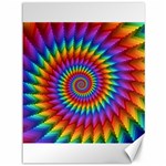 Psychedelic Rainbow Spiral Canvas 36  x 48 