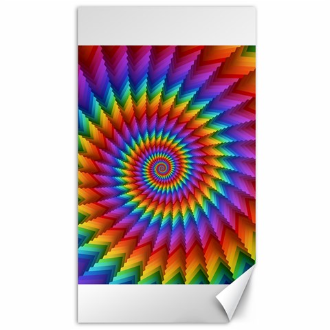 Psychedelic Rainbow Spiral Canvas 40  x 72  from ArtsNow.com 39.28 x69.23  Canvas - 1