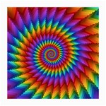 Psychedelic Rainbow Spiral Medium Glasses Cloth