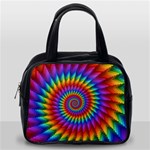 Psychedelic Rainbow Spiral Classic Handbag (One Side)