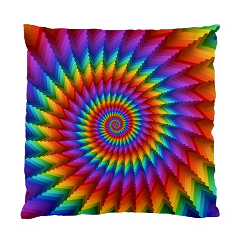 Psychedelic Rainbow Spiral Standard Cushion Case (One Side) from ArtsNow.com Front