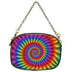 Psychedelic Rainbow Spiral Chain Purse (Two Sides)