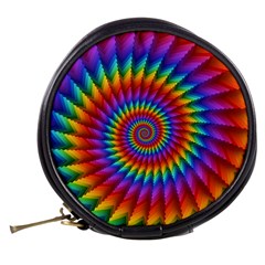 Psychedelic Rainbow Spiral Mini Makeup Bag from ArtsNow.com Back