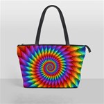 Psychedelic Rainbow Spiral Classic Shoulder Handbag