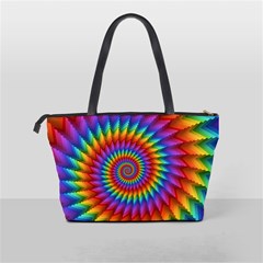 Psychedelic Rainbow Spiral Classic Shoulder Handbag from ArtsNow.com Back