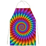 Psychedelic Rainbow Spiral Full Print Apron