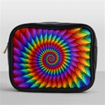 Psychedelic Rainbow Spiral Mini Toiletries Bag (One Side)