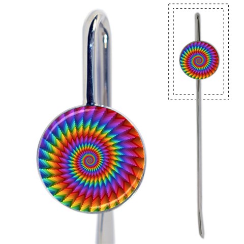 Psychedelic Rainbow Spiral Book Mark from ArtsNow.com Front