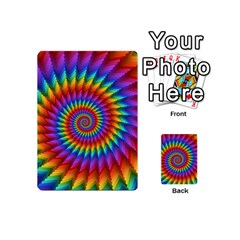 Psychedelic Rainbow Spiral Playing Cards 54 (Mini) from ArtsNow.com Back