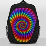 Psychedelic Rainbow Spiral Backpack Bag