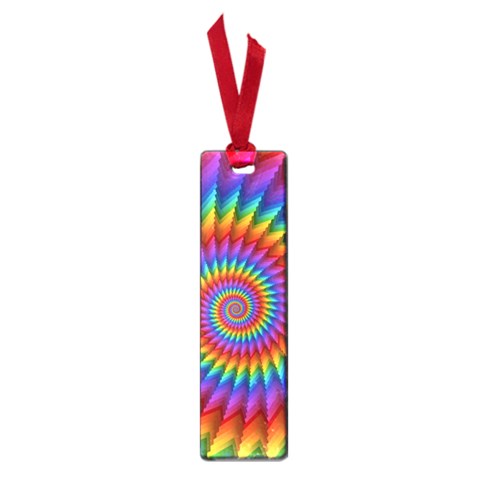 Psychedelic Rainbow Spiral Small Book Mark from ArtsNow.com Front