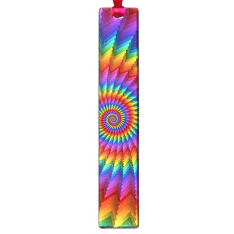 Psychedelic Rainbow Spiral Large Book Mark from ArtsNow.com Front