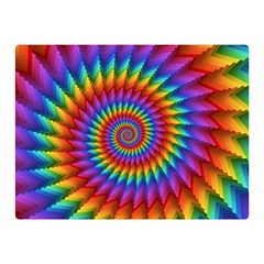 Psychedelic Rainbow Spiral Double Sided Flano Blanket (Mini) from ArtsNow.com 35 x27  Blanket Front