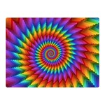 Psychedelic Rainbow Spiral Double Sided Flano Blanket (Mini)