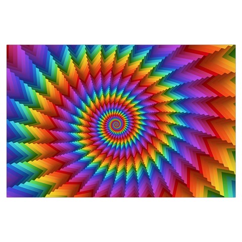 Psychedelic Rainbow Spiral Samsung Galaxy Note 4 Case (Black) from ArtsNow.com Front