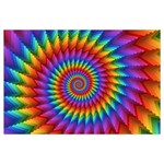 Psychedelic Rainbow Spiral Samsung Galaxy Note 4 Case (Black)