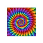 Psychedelic Rainbow Spiral Satin Bandana Scarf