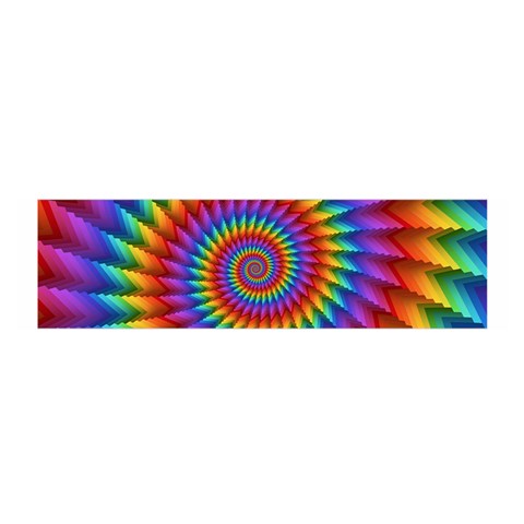 Psychedelic Rainbow Spiral Satin Scarf (Oblong) from ArtsNow.com Front