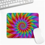 Psychedelic Rainbow Spiral Small Mousepad