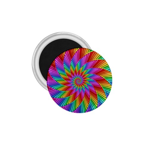 Psychedelic Rainbow Spiral 1.75  Magnet from ArtsNow.com Front