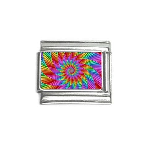 Psychedelic Rainbow Spiral Italian Charm (9mm) from ArtsNow.com Front