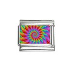 Psychedelic Rainbow Spiral Italian Charm (9mm)