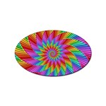 Psychedelic Rainbow Spiral Sticker (Oval)