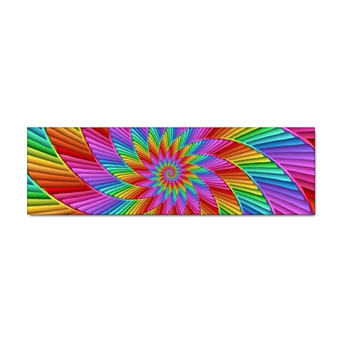 Psychedelic Rainbow Spiral Sticker (Bumper) from ArtsNow.com Front