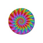 Psychedelic Rainbow Spiral Magnet 3  (Round)