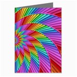 Psychedelic Rainbow Spiral Greeting Cards (Pkg of 8)