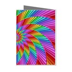 Psychedelic Rainbow Spiral Mini Greeting Cards (Pkg of 8)