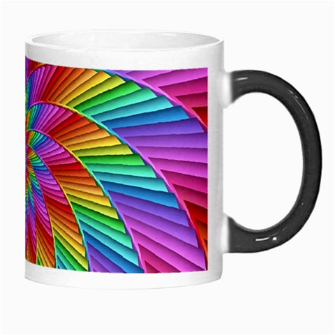 Psychedelic Rainbow Spiral Morph Mug from ArtsNow.com Right