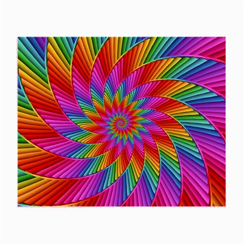 Psychedelic Rainbow Spiral Small Glasses Cloth from ArtsNow.com Front