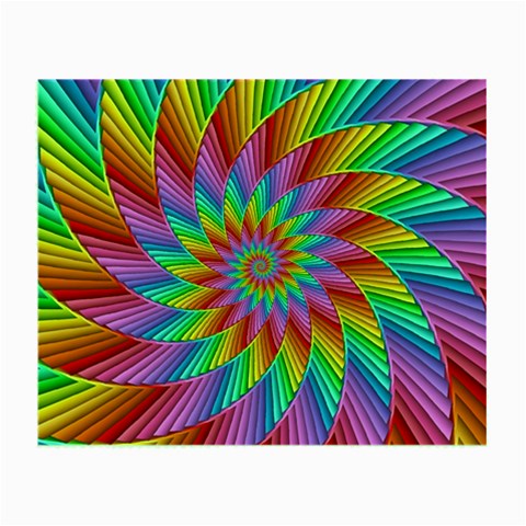 Psychedelic Rainbow Spiral Small Glasses Cloth from ArtsNow.com Front