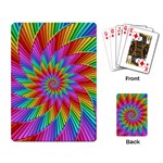 Psychedelic Rainbow Spiral Playing Cards Single Design