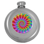 Psychedelic Rainbow Spiral Hip Flask (5 oz)